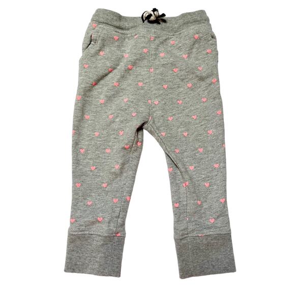 Crewcuts Heart Print Joggers Size 2 - Picture 1 of 4